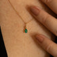 Emerald Teardrop Necklace