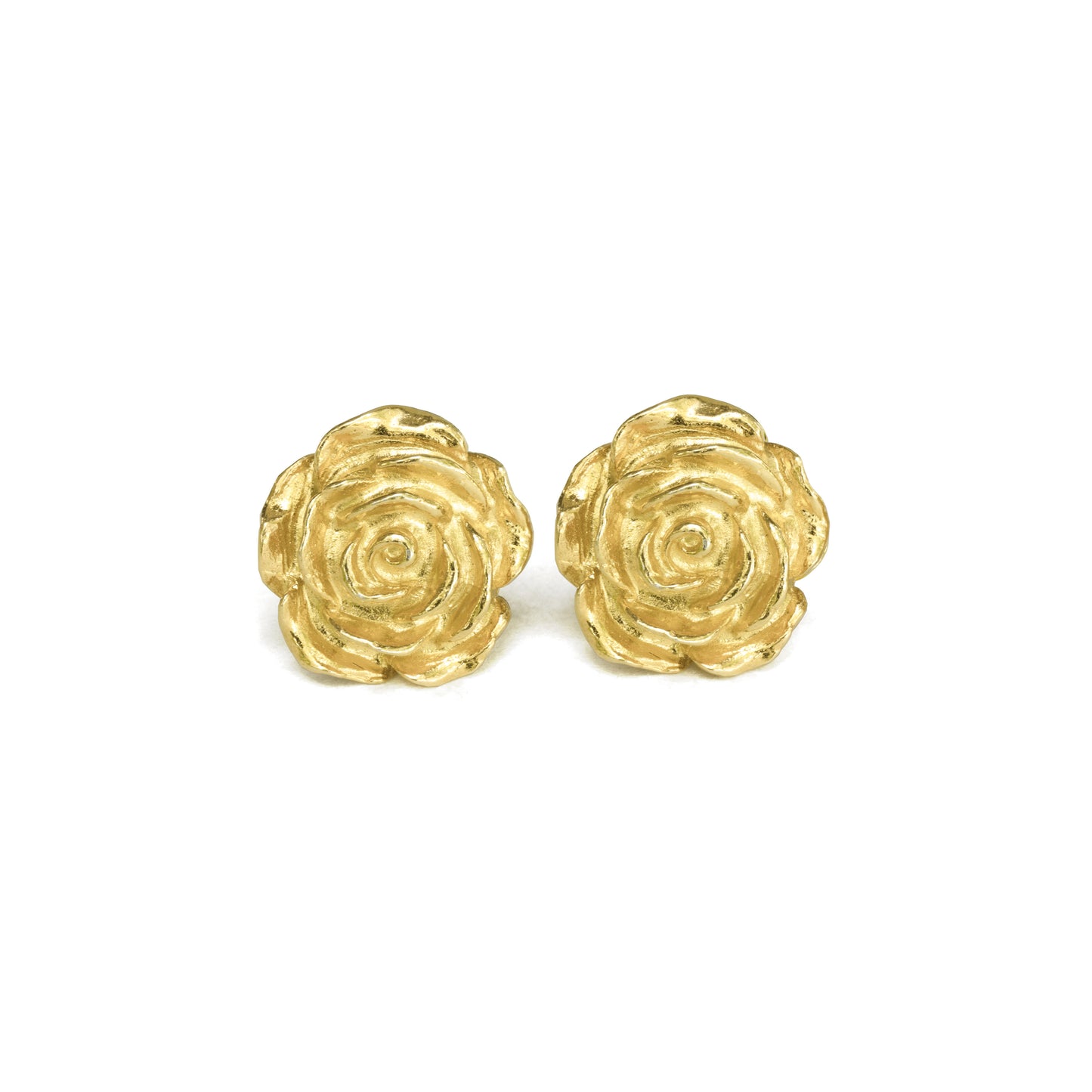 Big Rose Stud Earrings