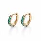 Emerald Huggie Earrings