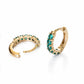 Emerald Huggie Earrings