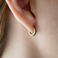 Emerald Huggie Earrings