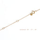 Solid Gold Mini Rose Necklace