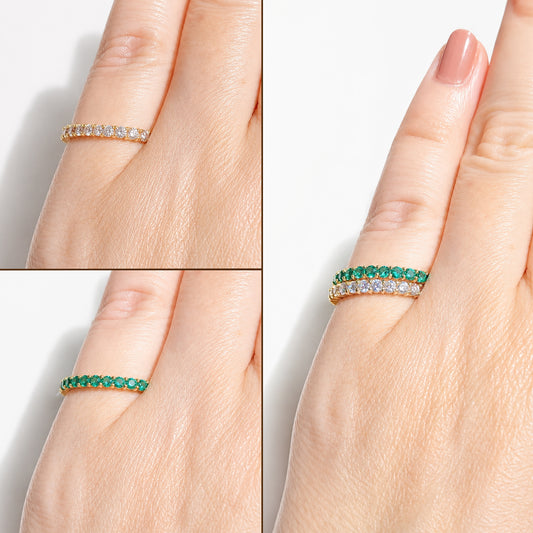 Mini Stone Band Ring