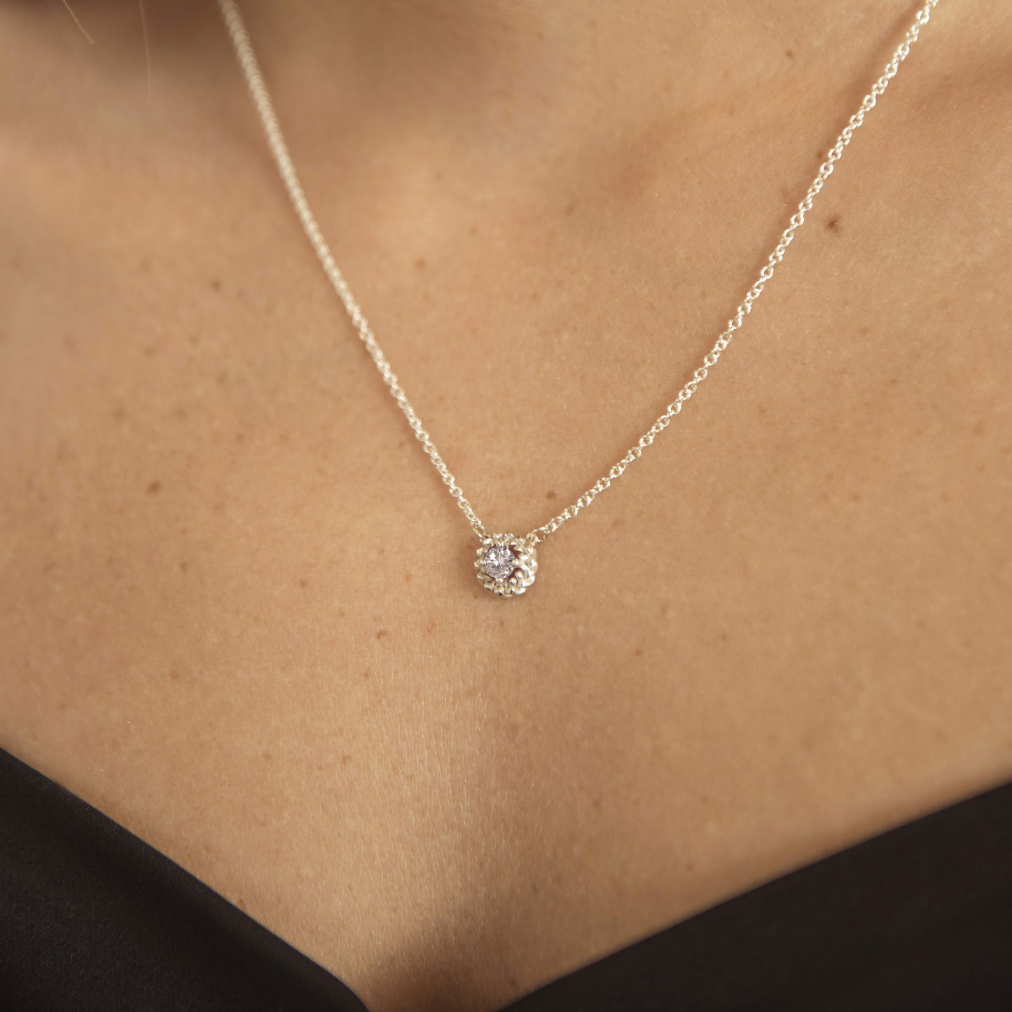 Harmony Braid Moissanite Necklace