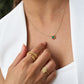 Harmony Braid Emerald Necklace