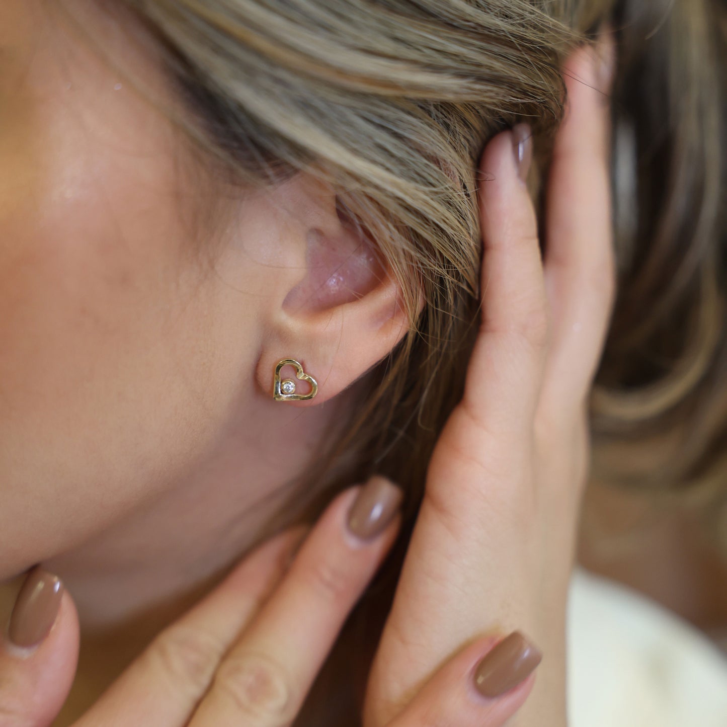 Eternal Diamond Heart Earrings