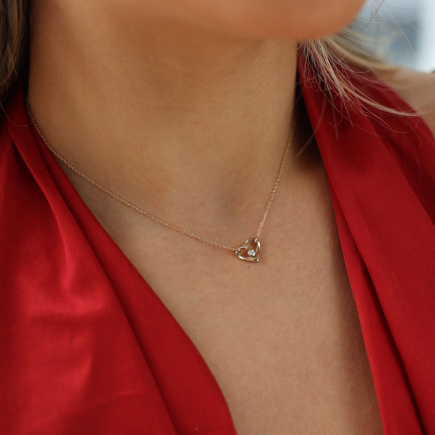 Eternal Diamond Heart Necklace