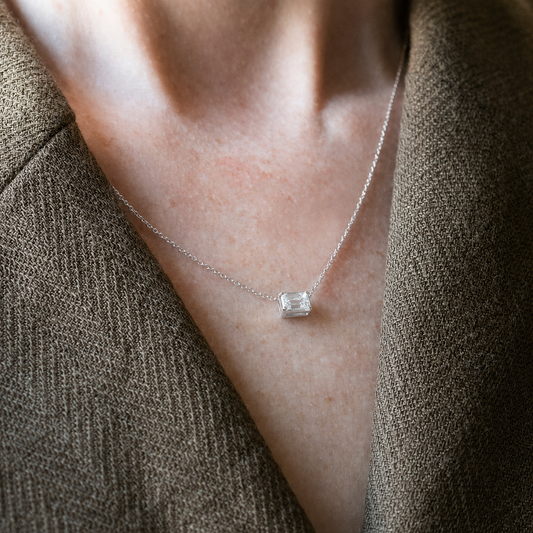 Lazos Diamond Necklace 14k White Gold