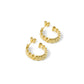 Medium Braid Hoops Earrings