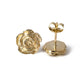 Solid Gold Mini Rose Stud Earrings