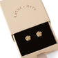 Solid Gold Mini Rose Stud Earrings