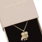 Solid Gold Greek Owl Necklace