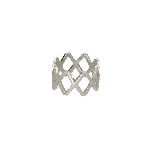 Rhombus Silver Ring