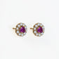 Bundle: Lab Grown Diamonds, Emeralds, Rubies, Amethysts Studs With Jackets