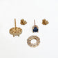 Bundle: Lab Grown Diamonds, Emeralds, Rubies, Amethysts Studs With Jackets