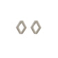 Kathe Mera Concept Signature Studs - Rombus Silver Earrings