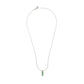 Vertical Triple Emerald Necklace