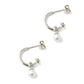 Pearl Hoops Earrings