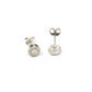 Greek Key Moissanite Stud Earrings