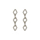 Kathe Mera Concept Triple Signature Silver Earrings - Rombus Earrings
