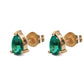 Emerald Teardrop Earrings