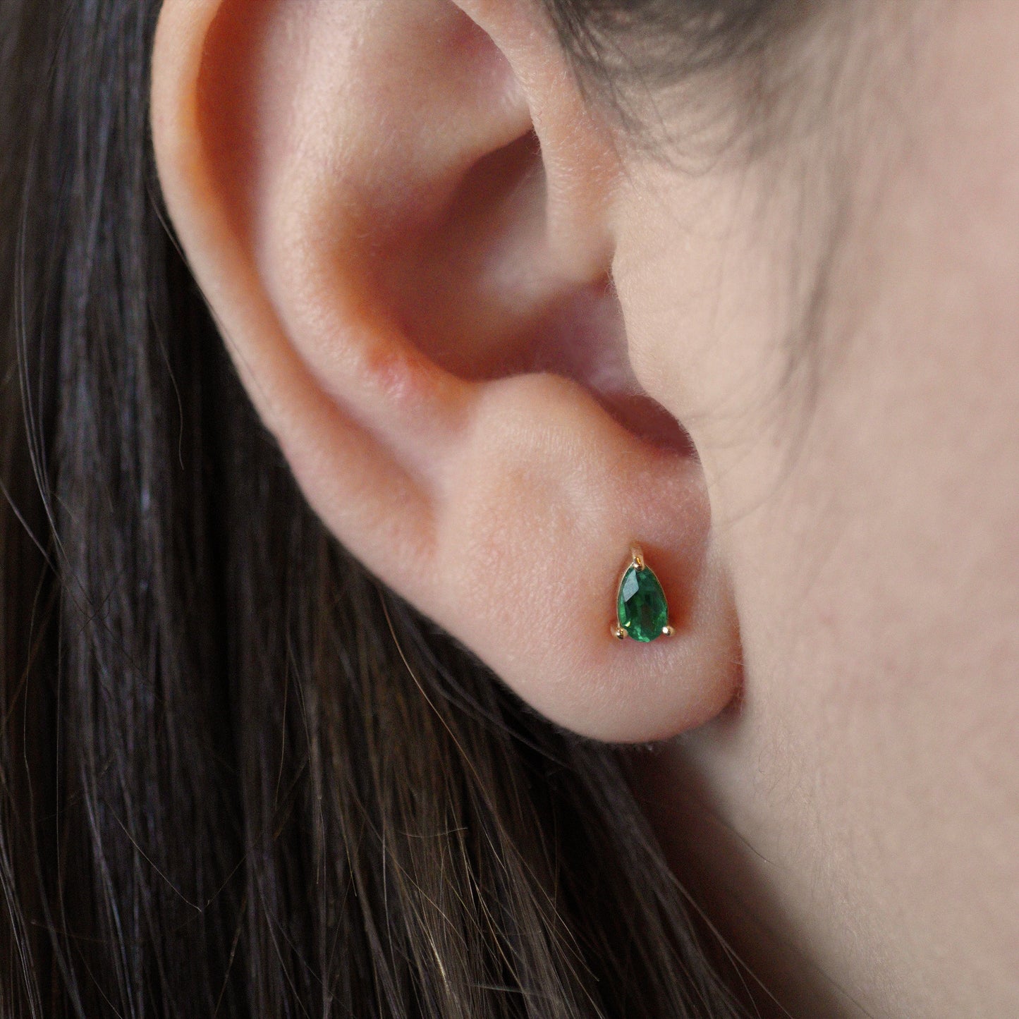 Emerald Teardrop Earrings