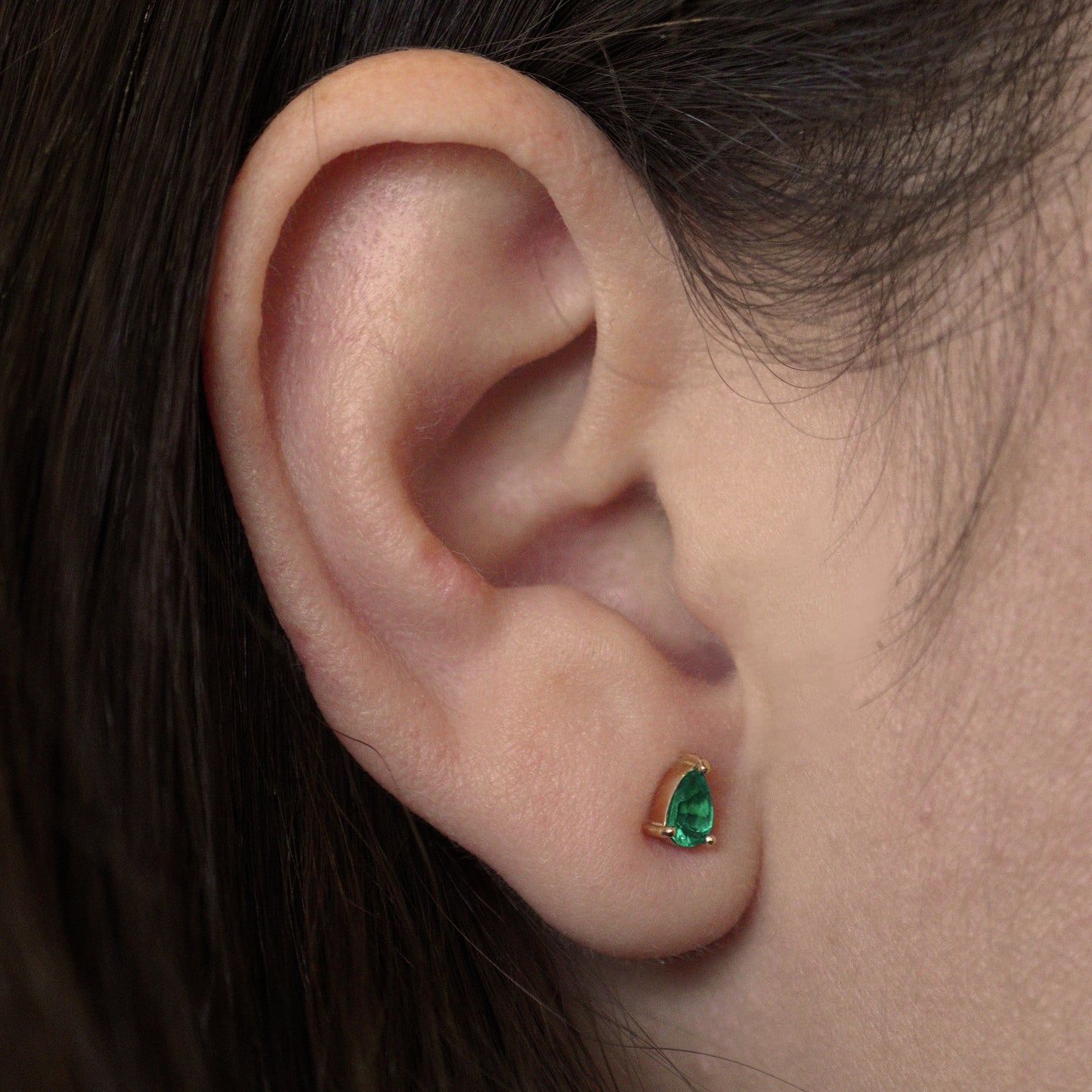 Emerald Teardrop Earrings