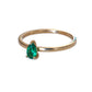 Emerald Teardrop Ring