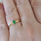Emerald Teardrop Ring 18k Gold
