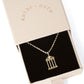 Solid Gold Greek Temple Necklace