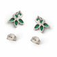 Varia Emerald Earrings 14k White Gold