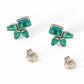 Varia Emerald Earrings 14k White Gold