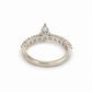 Varia Diamond  Band Ring 14k Solid White Gold
