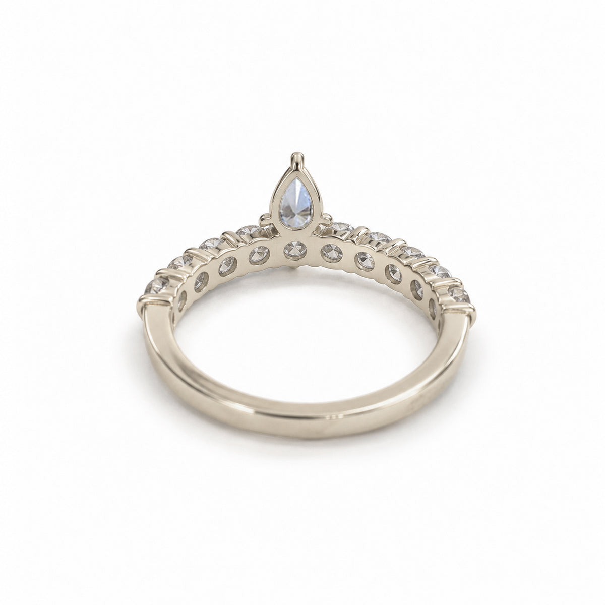 Varia Diamond  Band Ring 14k Solid White Gold