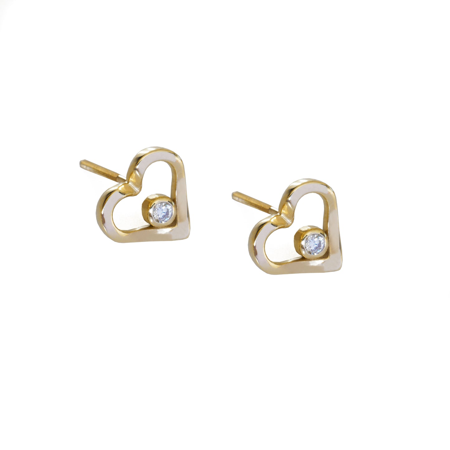 Eternal Diamond Heart Earrings