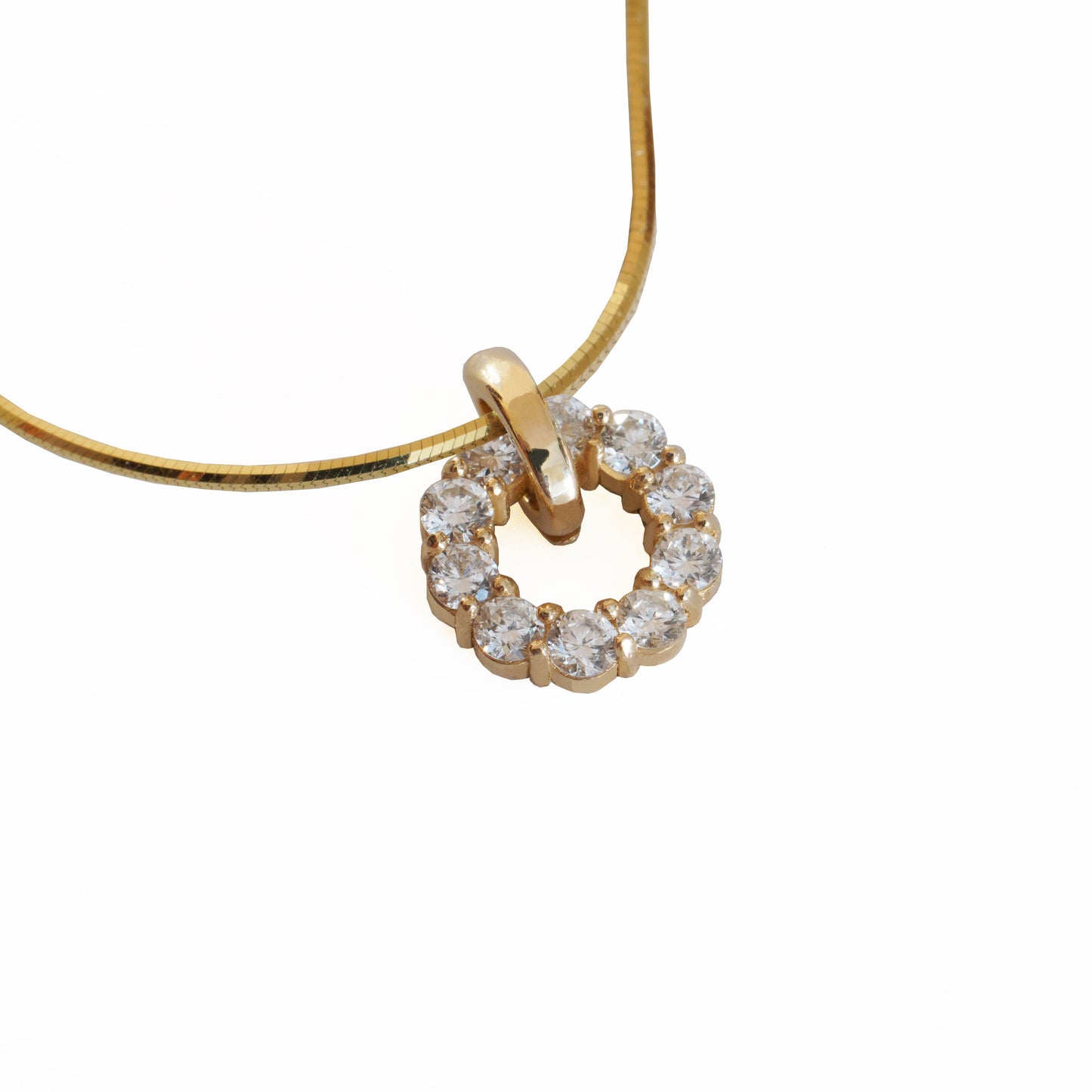 Diamond Circle Necklace