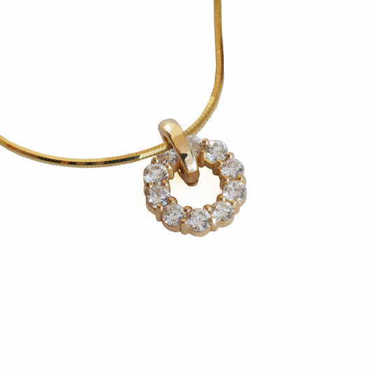 Diamond Circle Necklace